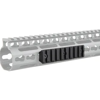 VULPO CNC Aliuminio Lydinio KeyMod Sistema handguard 9 Lizdą Geležinkelių Stovai BK/DE