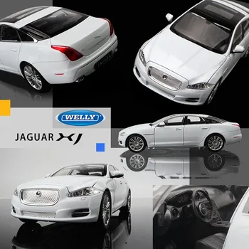 WELLY 1:24 Jaguar 2010 JAGUAR XJ automobilių sporto modeliavimas lydinio automobilio modelį amatų, apdailos kolekcijos žaislas įrankiai dovana