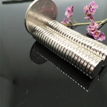 Zion 500pcs Dia 10x2mm retųjų žemių magnetas N35 super stiprus premanent apvalus magnetas, šaldytuvas nuolatinis neodimio magnetas 10mmx2mm