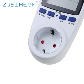 ZJSIHEGF KINTAMOSIOS srovės Elektros Skaitikliai 230v ES Prijunkite Skaitmeninį Įtampos Wattmeter Analizatorius Elektroninių Energijos Matavimo Lizdo, Lizdas