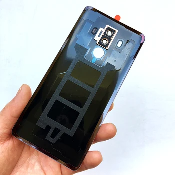 ZUCZUG Naujas Stiklas Galinis Korpusas Huawei Mate 10 Pro задний корпус Baterijos Dangtelį Atveju Logotipas+Klijai
