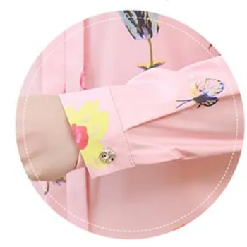 Šifono Palaidinė Moterų Rudenį Plius Dydis Office Marškinėliai Atsitiktinis Viršūnes Rožinė Blusas Mujer De Moda 2020 Negabaritinių Atvartas Studentas