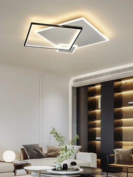 Šiuolaikinių LED Lubų Šviesos Miegamasis Nuotolinio Valdymo Ultra Plonas Akrilo Lubų Lempa Stačiakampio formos Deco Kūrybos Paprasta Namų Šviestuvai