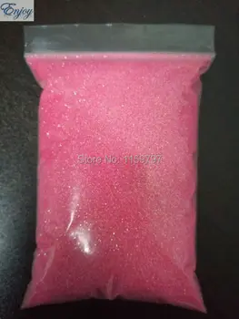 (0.2 mm) Neoninė Rožinė Spalva, blizgučiai milteliai DIY nail art Neon blizgučiai dulkių Amatų/Festivalis priedai 500g/daug