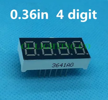 0.36 colių 4 Bitų BALTA Skaitmeninės Vamzdis LED Ekranas 7 Segmentų Bendro anodo į 