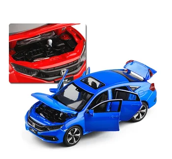 1/32 2019 Naujasis Civic Modelis Žaislinius Automobilius Lydinio Diecast Metalo Liejimo Šviesos, Garso, Automobilių Žaislai Vaikams