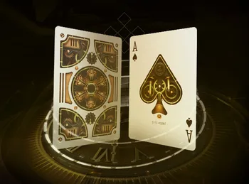 1 Denio Dviračių Steampunk Kortos Aukso Spalvos Denio Pokerio Profesionalų Magai Magic Kortų Magija Rekvizitai