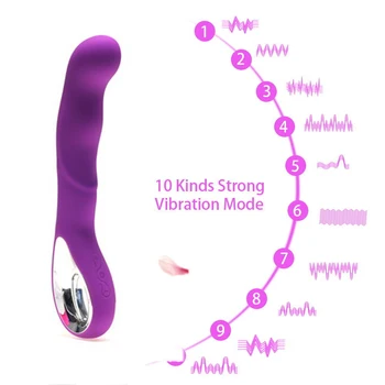 10 Greičio Silikoninė USB Įkrovimo Vandeniui AV Wand massager G Spot Vibratoriai Galingas Erotika Clit Vibratorius Sekso Žaislas Moterims