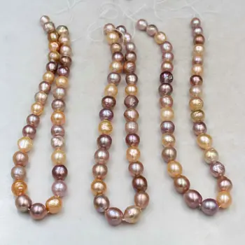 1PC(ne viena gija) 10~12MM Natūralus Baroko Gėlavandenių Perlų Karoliukų, skirta 