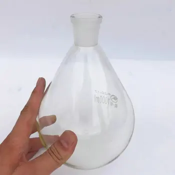 1PCS 25ml į 2000ml, 19/24/29# Chemijos laboratorijoje baklažano formos stiklinės kolbos, stikliniai rotaciniu garintuvu, rotary kolbą, sukasi butelį