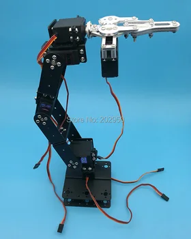 1set 6 Laipsnis-apie-laisvės Manipuliatoriaus Metalų Lydinių Mechaninės Rankos Apkabos, Nagu Rinkinys, Skirtas MG996R DS3115 Arduino Robotų Švietimo 