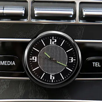 1x Automobilis Logotipą, Laikrodis, Automatinis prietaisų Skydelio Oro Ventiliacijos Angos Įrašą Dekoracija Fiat Punto 500 Evo Stilo Bravo Palio Ducato Doblo Linea Uno