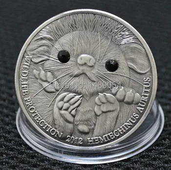 2 vnt./daug, 2012 Australijos laukinių gyvūnų apsaugos koala ežys sidabro padengtą Australijos suvenyrų monetos