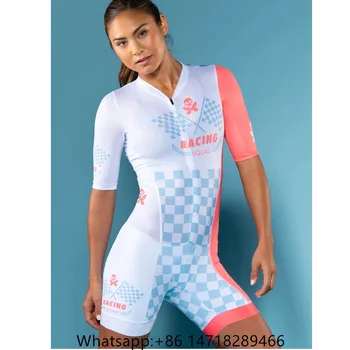 2020 BETTY dizaino moterų skinsuit triatlonas lenktynių tiktų dviračių vienodas jumpsuit stora trisuit seksualus bodysuit ciclismo sportinę aprangą