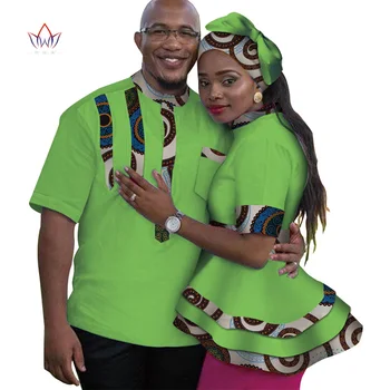 2020 metų Vasaros Afrikos Drabužiai Moterims, Poroms Viršų Ir Vyrų Marškinius, Šeimos Drabužius Porų Atitikimo Apranga Meilužis O-kaklo Wyq170