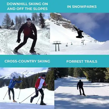 2020 Naujas Mini Slidinėjimo Pačiūžos Sniego Trumpas Skiboards Snowblades Apkaustai Snowfeet Slidinėjimo Batai