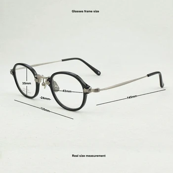 2020 turas titano optiniai akinių rėmeliai moterų Mažųjų Vintage akiniai rėmeliai trumparegystė kompiuteriu, akiniai rėmeliai moterų 181