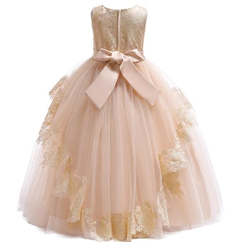 2021 Ilgai Vakare Šalis Suknelės Bridesmaid Suknelę, Vaikams, Suknelės Mergaičių Tinklinio Princesės Suknelė Mergina Vestuvių Suknelė 9 10 12 14 Metų