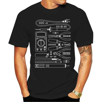 2021 Mados T Shirts Hakeris Aparatūros Įsilaužėlių Įrankiai Trumpas Rankovėmis Procentų Juokinga Streetwear Grafinis Žmogus, O-kaklo medvilnė