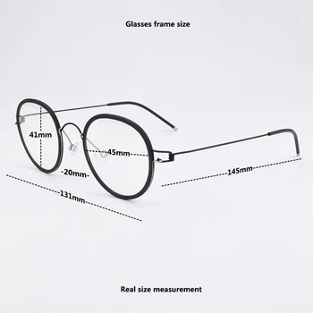 2021 ŽYMEKLĮ Markių Retro akiniai, rėmeliai vyrų titano Grynas Rankų akinių rėmeliai moterų akinių trumparegystė kompiuterio akiniai