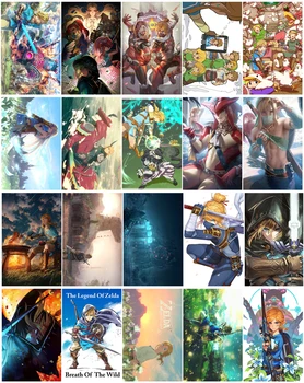 20pcs viena Legenda apie Zelda Anime, Manga Kortelės Paster IC Kortelės, Lipdukai