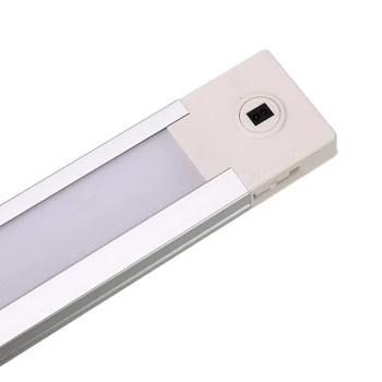 34/50/70CM LED Pagal Kabineto Šviesos USB Įkrovimo Spinta Spinta Naktį Šviesos Virtuvės Patalpų Sieniniai šviestuvai Vertus Bangų Šviesos