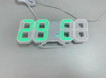 3D Didelis Skaitmeninis LED Sieninis Laikrodis Data ir Laikas Celsijaus naktinė lempa Ekranas Lentelė Darbalaukio Laikrodžius, Žadintuvas Kambarį nemokamas pristatymas