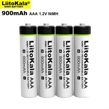 4-24PCS LiitoKala Originalus AAA NiMH Baterijos 1.2 V Įkraunamas Akumuliatorius 900mAh, Žibintuvėlis, Žaislai,nuotolinio valdymo pultas