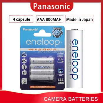 4pcs Originalaus Panasonic Eneloop Įkraunamos Baterijos AAA 800mAh 1.2 V NI-MH Kamera, Žibintuvėlis Žaislas iš Anksto Įkrauti