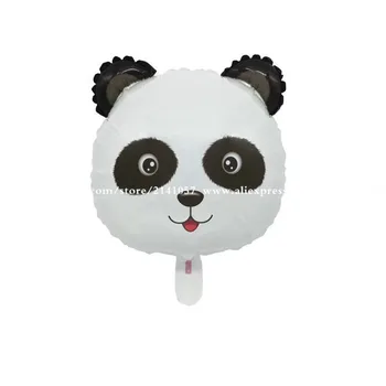 50pcs/daug Animacinių filmų gyvūnų galvos helio Balionus, gimtadienio dekoracijos vaikams panda/triušiai/šunų folija ballon reikmenys, papuošalai