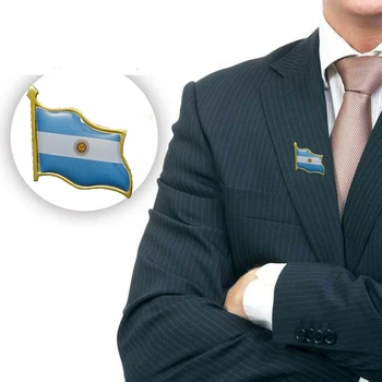 5VNT 2019 Argentinos Nacionalinės Vėliavos Atlapas Pin Sagė Drabužius Kaklaraištis Maišelį Ženklelis Sagė