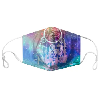 5VNT Moterų Veido Kaukė Dreamcatcher Spausdinti Daugkartinio naudojimo Kvėpuojantis Nekenksmingas, Ekologiškas Lankelį Kaukė Skalbti Lauko Dviračių Kaukė