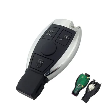 5vnt smart key 3 mygtuką, NEC ir BGA ir BŪTI KYDZ nuotolinis raktas su 315mhz 434MHZ Mercedes Benz Automobilį Nuotolinio Valdymo Metai 2000+