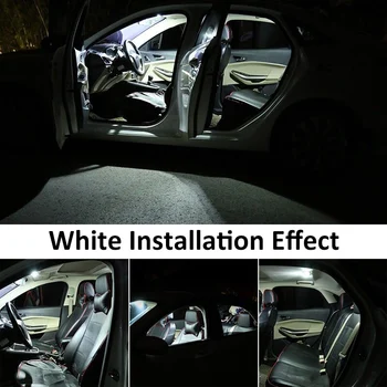 6 Vnt. Baltos spalvos Interjeras, LED elektros Lemputes Paketą, Rinkinys, Skirtas 