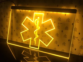 714 EMS Paramedic Medicinos Paslaugų led Šviesos Ženklas