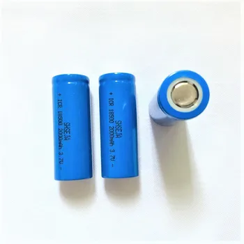 8Pcs/Daug), 3,7 V 2000Mah Akumuliatorius 18500 baterija 3.7 V lashlight Didmeninė Saugus Li-Ion