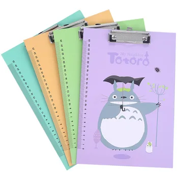 A4 Totoro Kawaii Clipboards Anime Veiksmų Skaičius, Raštinės Reikmenys Įrašą Kataloge Valdybos Stalas Failą Piešimo Rašymo Bloknote Mokyklos Buveinė Įrankis