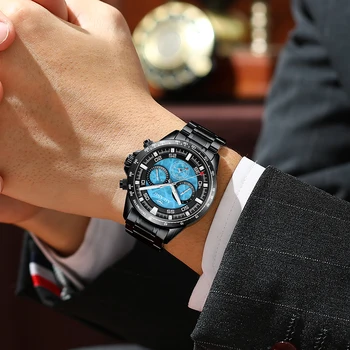 AILANG naujas vyrų automatinis mechaninis laikrodis verslas žiūrėti multi-funkcija watch top brand žiūrėti