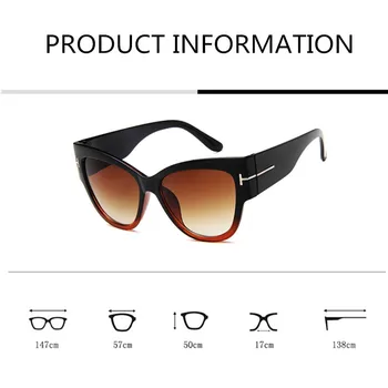 AIMISUV Naujus gradientas cat eye akiniai nuo saulės moterims aukštosios mados akiniai nuo saulės Moterų dizaineris prekės UV400 akiniai Oculos