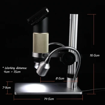 Andonstar HDMI Mikroskopu HD 1080P Skaitmeninės Vaizdo Mikroskopai 300X Ilgai Objekto Atstumo Lydmetalis Remonto Tikrinimo Kamera didinamasis stiklas