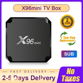Android 9.0 SUB X96mini TV Box S905W 1+8G 2+16G Amlogic S905W 2.4 G wifi X96 Mini FHD SUB Media Player, Smart TV box Jokių App