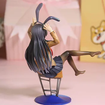 Anime Rascal Nėra Svajonė Bunny Mergina Senpai Seksualus Paveikslą, Žaislas Senpai Sakurajima Mai Kėdė Sexy Anime Veiksmų Skaičius, Žaislai