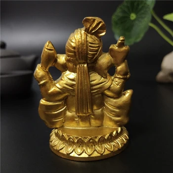 Aukso Viešpats Ganeša Budos Statula Namų, Sodo Puošmena Indijos Ganesh Dramblys Dievo Skulptūra Figūrėlės Papuošalai Budos Statula