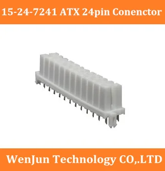 Aukštos kokybės 15-24-7241 ATX 24pin kištukinė jungtis 24-pin tiesiai adata -1pcs/daug