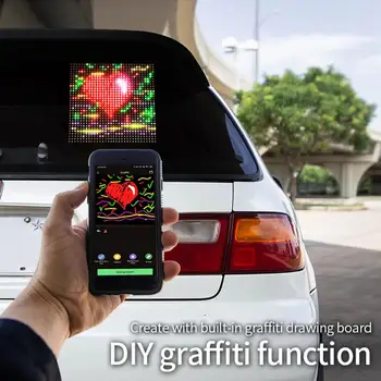 Automobilio LED Ekranas, Pasirašyti Programuojami Slinkimo Žinutę LED Ekranas Automobilių Belaidžio Automobilių Reikmenys