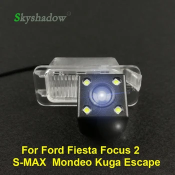 Automobilių CCD Naktinio Matymo Atsarginės Galinio vaizdo Kameros Vandeniui automobilių Stovėjimo aikštelė, Ford Fiesta, Focus 2 S-MAX, S Max, Mondeo 