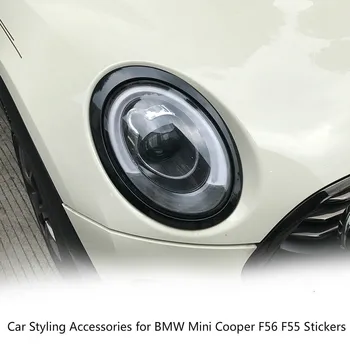 Automobilių Optikos Reikmenys Mini Cooper F56 F55 Žibintų Rėmas Dekoratyvinis Rėmelis Žibintai Šildomi Automobilių Lipdukai Lempos Gaubtai