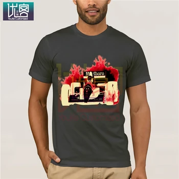 Ayrton Senna Mclaren portugalijos Neigiamas vyriški T-Shirt O Kaklo Medvilnės Tees Viršūnes Humoro Marškinėliai, Medvilnė Viršūnes Grafinis