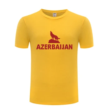 Azerbaidžanas Baku Mens Vyrų Marškinėliai Marškinėlius 2018 Naujas Trumpas Rankovės O Kaklo Medvilnės Atsitiktinis marškinėliai Tee Viršų