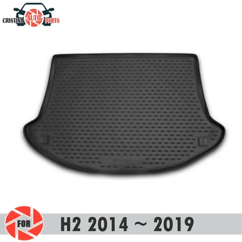 Bagažo skyriaus kilimėlis HAVAL H2~2019 bagažo skyriaus grindų kilimėlių ne slydimo poliuretano purvo apsaugos, vidaus reikalų kamieno automobilių stilius